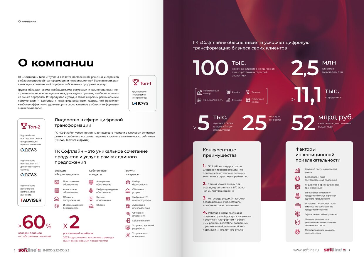 Каталог решений и услуг ГК Softline